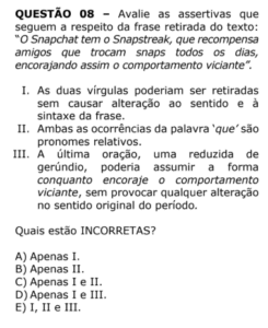 Prova Comentada: Língua Portuguesa – Concurso PC RS (2018) 9 questão-08-portugues-pcs-rs-2018