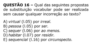 Prova Comentada: Língua Portuguesa – Concurso PC RS (2018) 19 questão-16-portugues-pcs-rs-2018