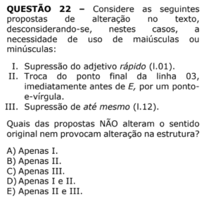 Prova Comentada: Língua Portuguesa – Concurso PC RS (2018) 25 questão-22-portugues-pcs-rs-2018