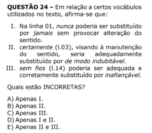 Prova Comentada: Língua Portuguesa – Concurso PC RS (2018) 27 questão-24-portugues-pcs-rs-2018