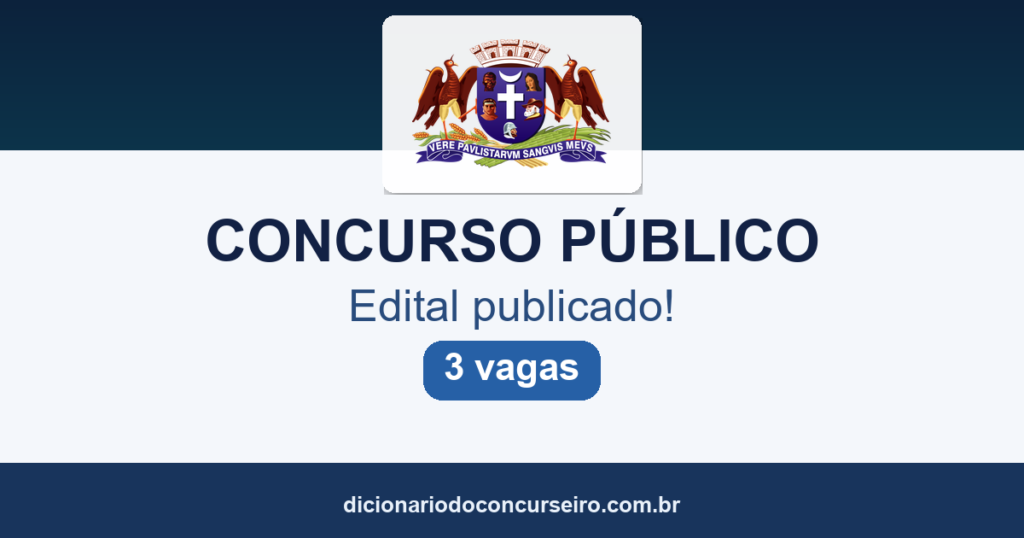 Concurso Guarulhos SP 2026: edital publicado para Ferreiro Armador